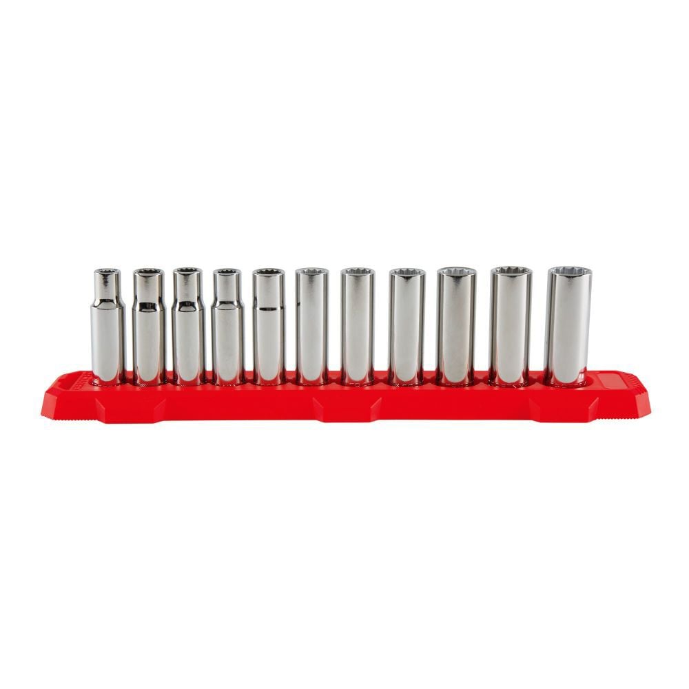 CRAFTSMAN 1/2-in Drive Metric 12 Point Deep Socket Set, 11pc, large image number 1