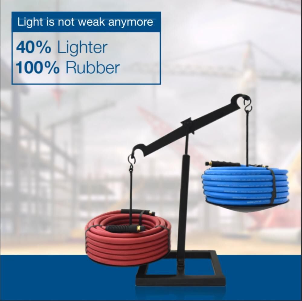 BluBird 1/2 Inch x 25 Ft. Rubber Air Hose Assembly, large image number 4