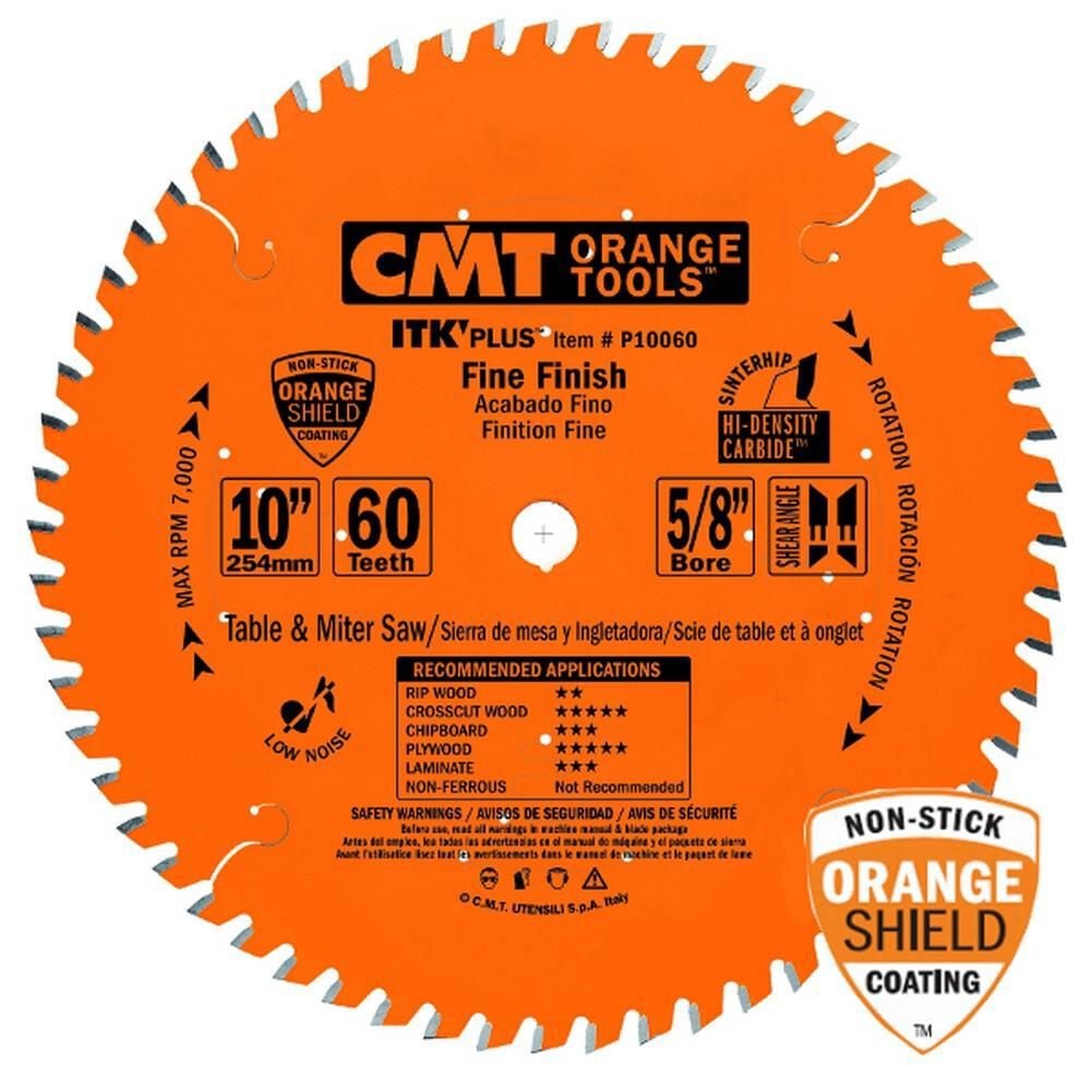 CMT 10In x 60T ITK Plus Saw Blade, large image number 1