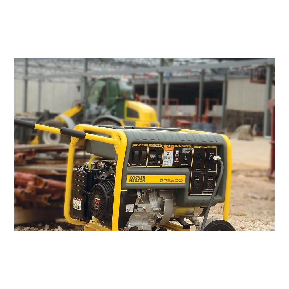 Wacker Neuson 2024 GP Series 5,500 Watt  Gas Powered Portable Generator, large image number 4