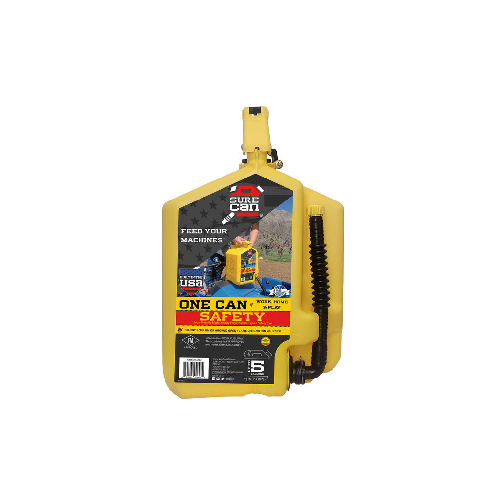 Surecan 5 Gal Diesel Fuel Safety Can Type ll, large image number 3