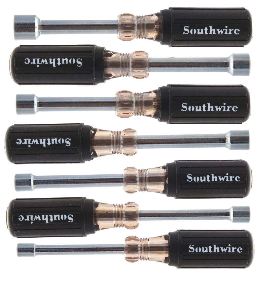 Southwire 7-Piece Hollow-Shaft Nut Driver Set with 3in Shanks, large image number 2