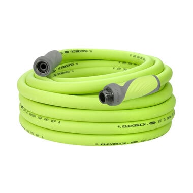 Flexzilla SwivelGrip Garden Hose, 5/8 Inch x 50 Feet, 3/4 Inch - 11 1/2 GHT Fittings, ZillaGreen