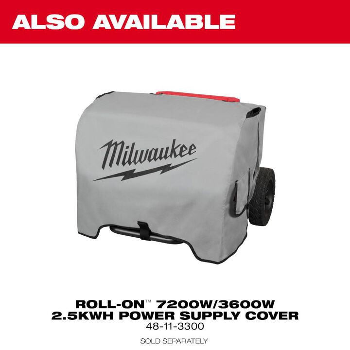Milwaukee Roll-On 7,200 Watt Integrated Lithium-Ion Battery Portable Power Supply, large image number 13