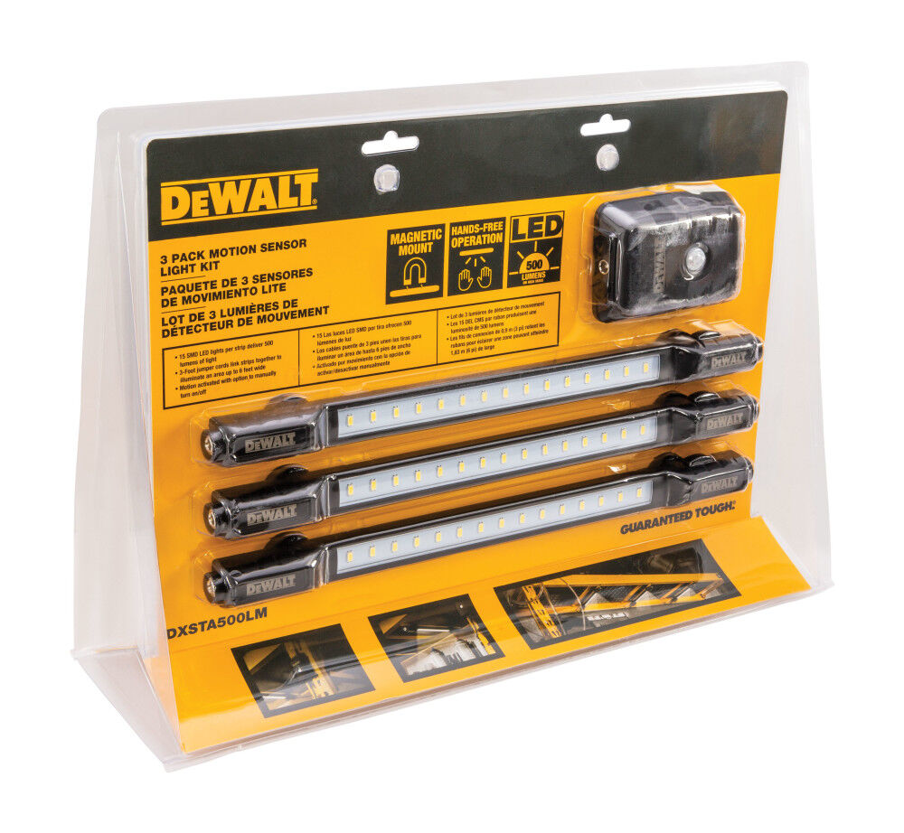 DEWALT Storage Rack Light Kit 500 Lumens LED Motion Activated ...