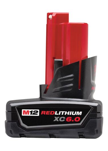 Milwaukee M12 REDLITHIUM XC 6.0Ah Extended Capacity Battery Pack, large image number 8