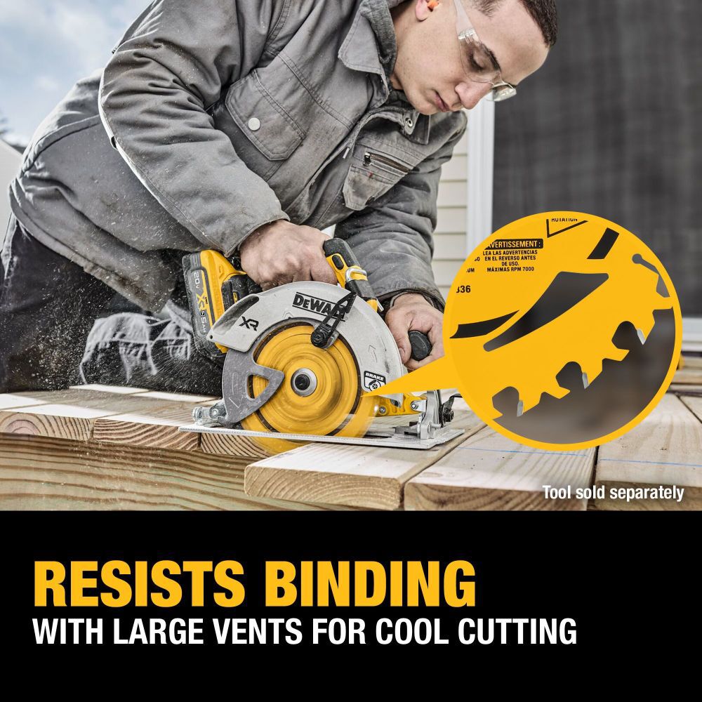 DEWALT 6-1/2 Inch 40T Circular Saw Blade, large image number 4