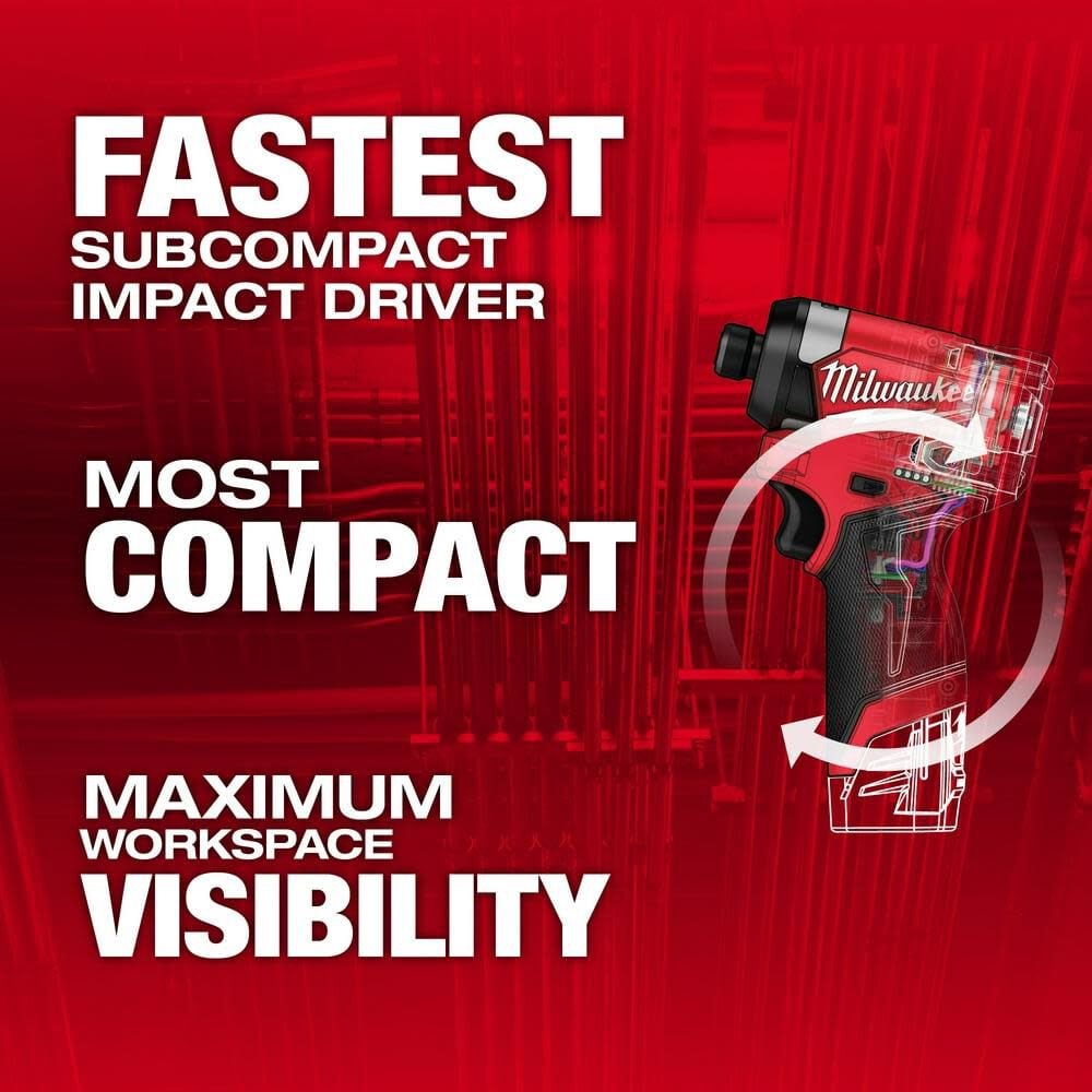Milwaukee M12 Fuel 1 4inch Hex Impact Driver Bare Tool 3453 20 - Image 2