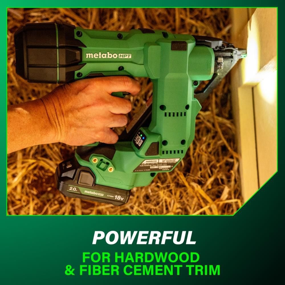 Metabo HPT 18V MultiVolt Brushless 15-Gauge Angled Finish Nailer 2 Ah Kit, large image number 10