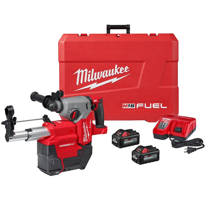 Milwaukee M18 FUEL Rotary Hammer 1inch SDS Plus with Dust Extractor Kit