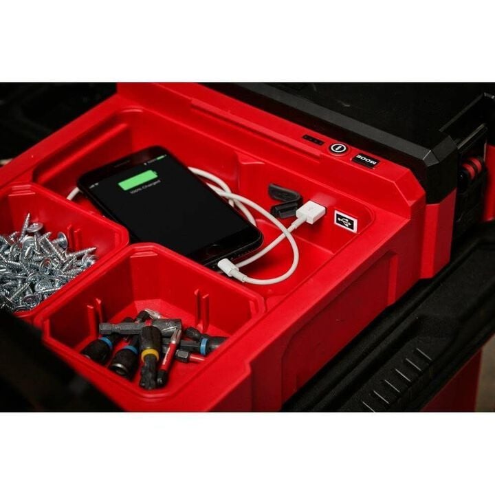 Milwaukee M12 Packout Flood Light with USB, Dual Power Tower Light Bundle, large image number 6
