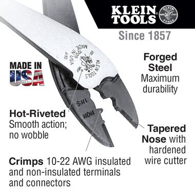 Klein Tools Journeyman Crimping/Cutting Tool, large image number 1