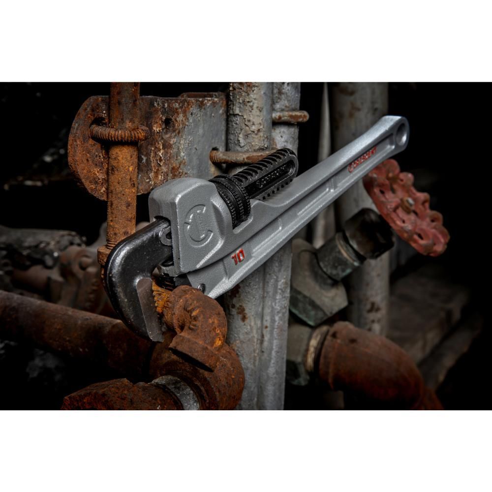 Crescent 10in Aluminum Slim Jaw Pipe Wrench, large image number 3