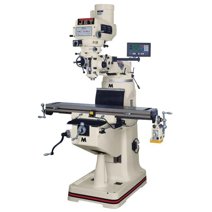JET JTM-4VS Mill with ACU-RITE 203 DRO with X-Axis Powerfeed