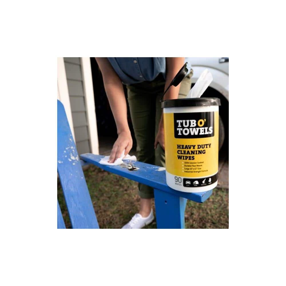 Tub O Towels Heavy Duty Cleaning Wipes 90qty, large image number 4