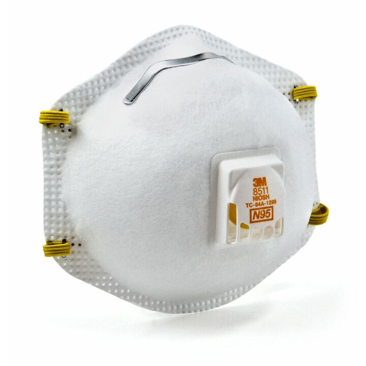 3M Cup Shaped Cool Flow Valve N95 Particulate Respirator - 10 Pack, large image number 2