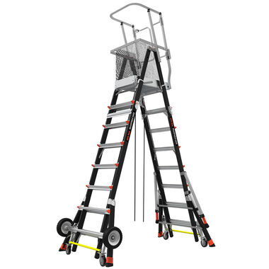 Little Giant Safety Cage Model 8 Ft. to 14 Ft. IAA FG with All Terrain Wheels and Wheel Lift, large image number 2