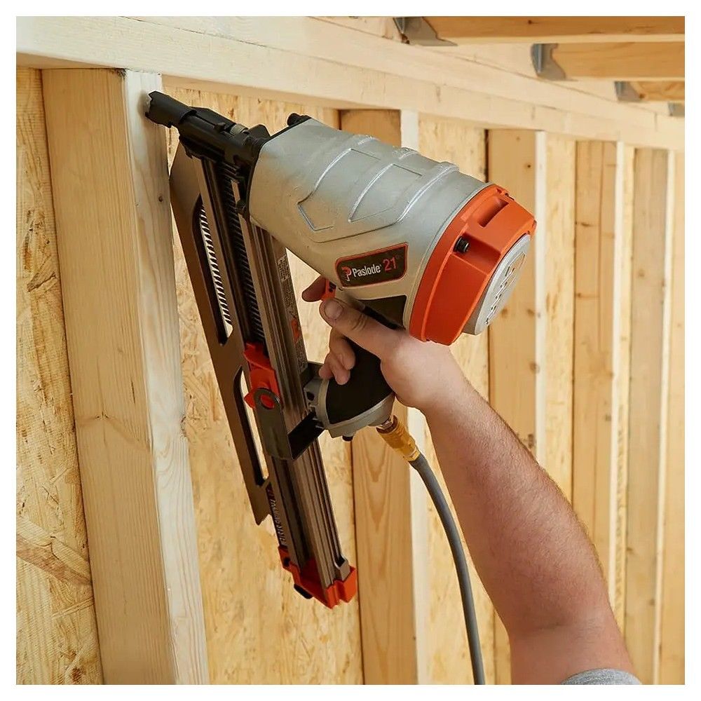 Paslode F350-21 Pneumatic 21 Deg 80-120 Psi Round Head Framing Nailer, large image number 2