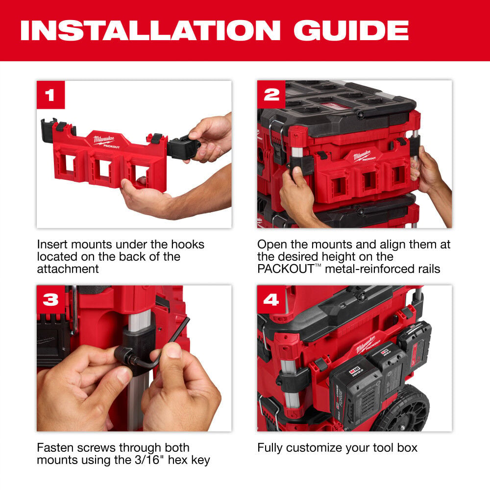 Milwaukee PACKOUT Tool Box Accessory Case Attachment, large image number 8