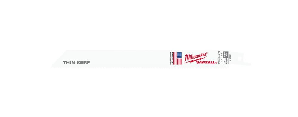 Milwaukee 8 in. 8/12 TPI SAWZALL Blades 5PK, large image number 11
