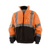 Occunomix Hi-Vis Orange Class 3 Value Black Bottom Bomber Jacket 3X, small image number 1
