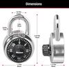 Master Lock 1.875-in Chrome with Black Dial Steel Shackle Combination Padlock, small