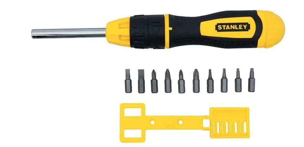 Stanley Multi-Bit Multi-Position Ratcheting Screwdriver Set, large image number 1