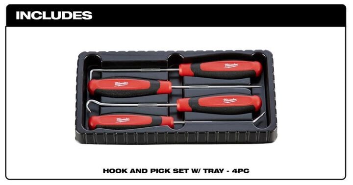 Milwaukee 4pc Hook & Pick Set, large image number 1