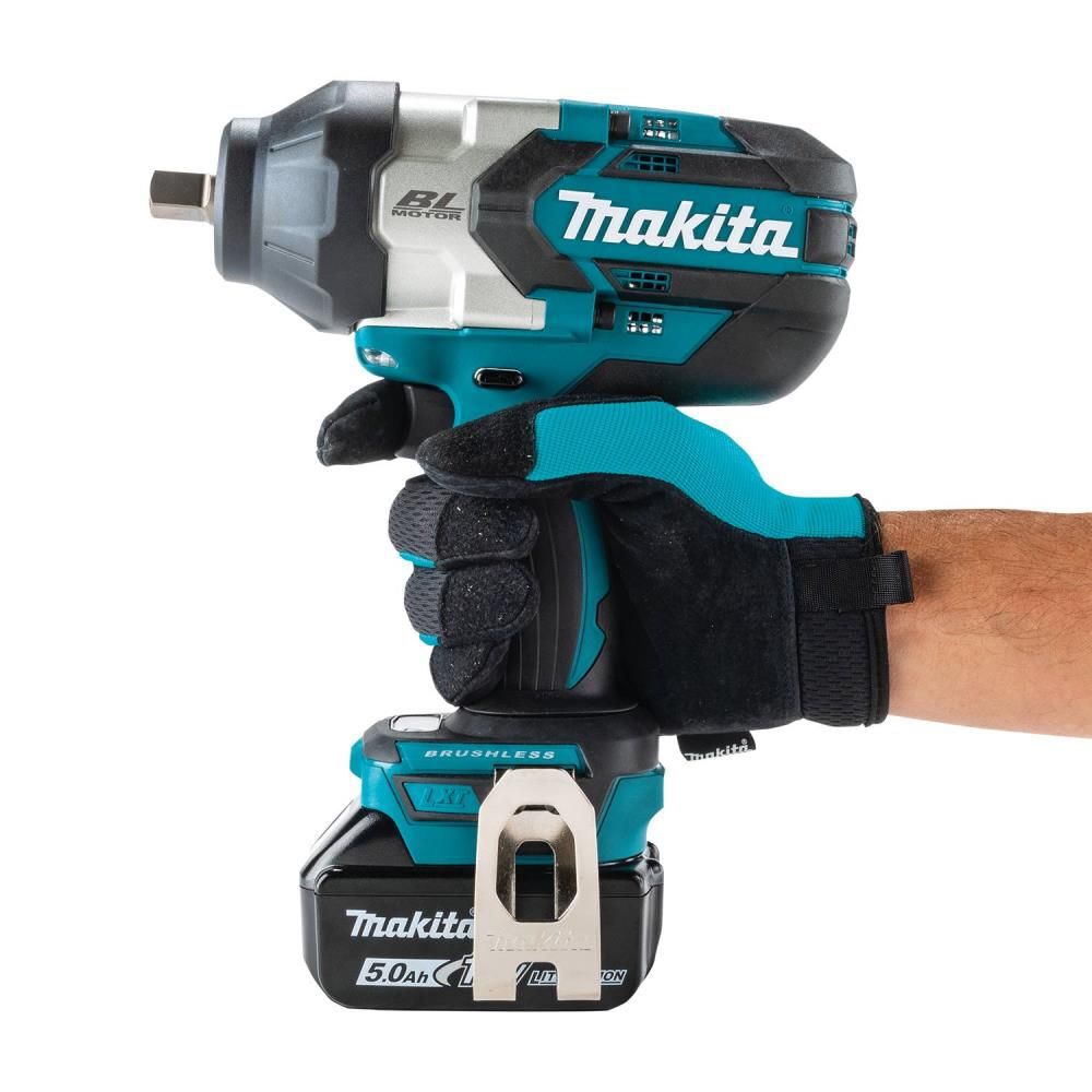 Makita 18V LXT 5Ah Cordless 3-Speed 1/2 Inch Sq. Drive Impact Wrench Kit with Detent Anvil, large image number 8