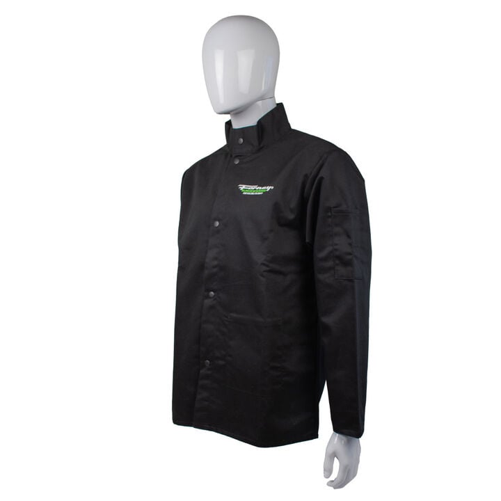 Forney Industries Flame Retardant Light-Duty Welding Jacket, Black, Small, large image number 2