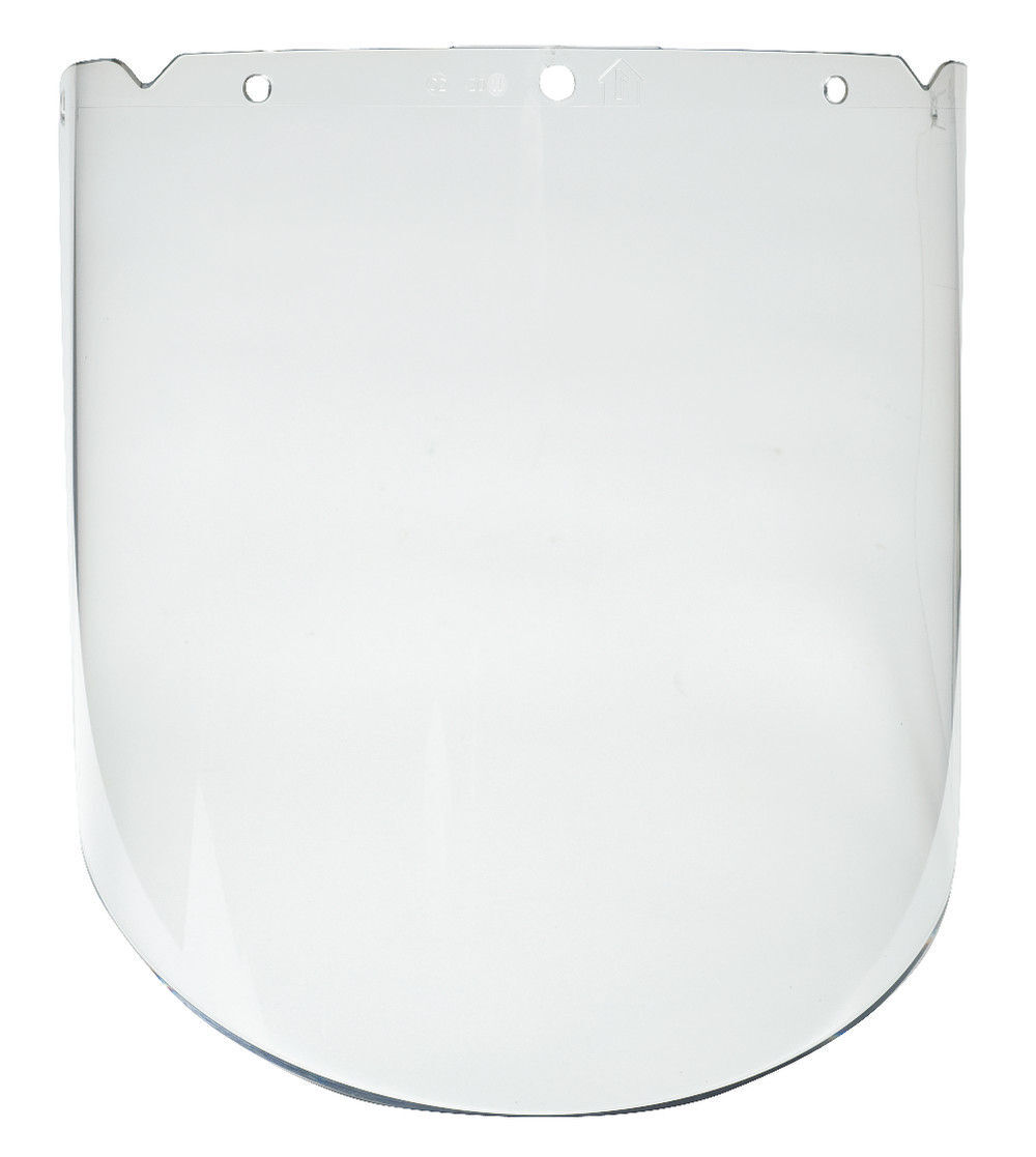 MSA Safety Works Visor PC Clear Molded 10.375in x 17inx .098in, large image number 1