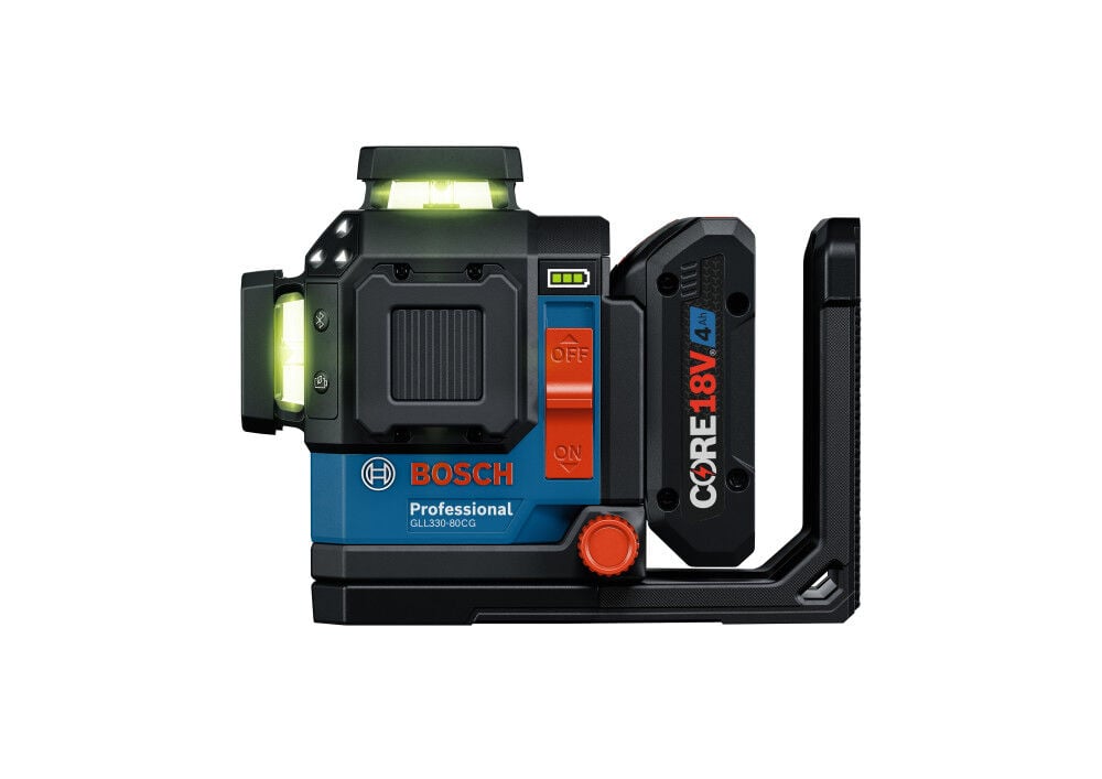 Bosch 18V 360 Degree Connected Green-Beam Three-Plane Leveling and Alignment Laser Kit, Reconditioned, large image number 3