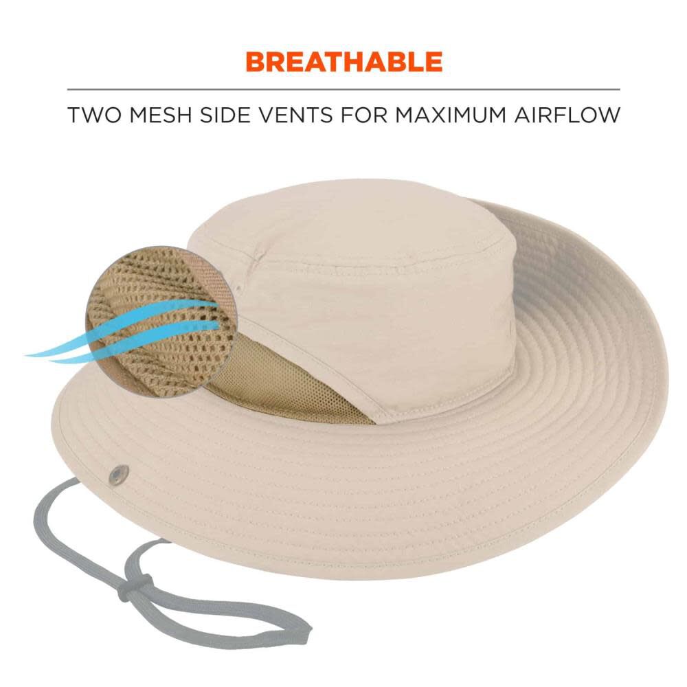 Ergodyne Chill Its 8936 Lightweight Ranger Hat with Mesh Paneling, large image number 3