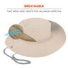 Ergodyne Chill Its 8936 Lightweight Ranger Hat with Mesh Paneling, small image number 3