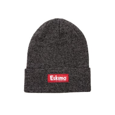 Eskimo Charcoal Knit Hat, Headwear, Gray, Acrylic Double Knit, Cuffed, OSFM