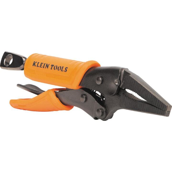 Klein Tools Long Nose Locking Pliers, 4 Inch, large image number 2