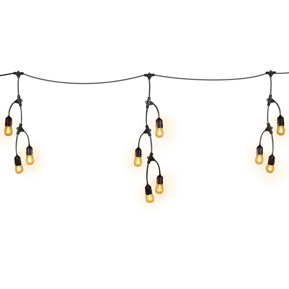 Feit Electric 12 Ft. Length 120V 10 LED Fence String Light White, large image number 5