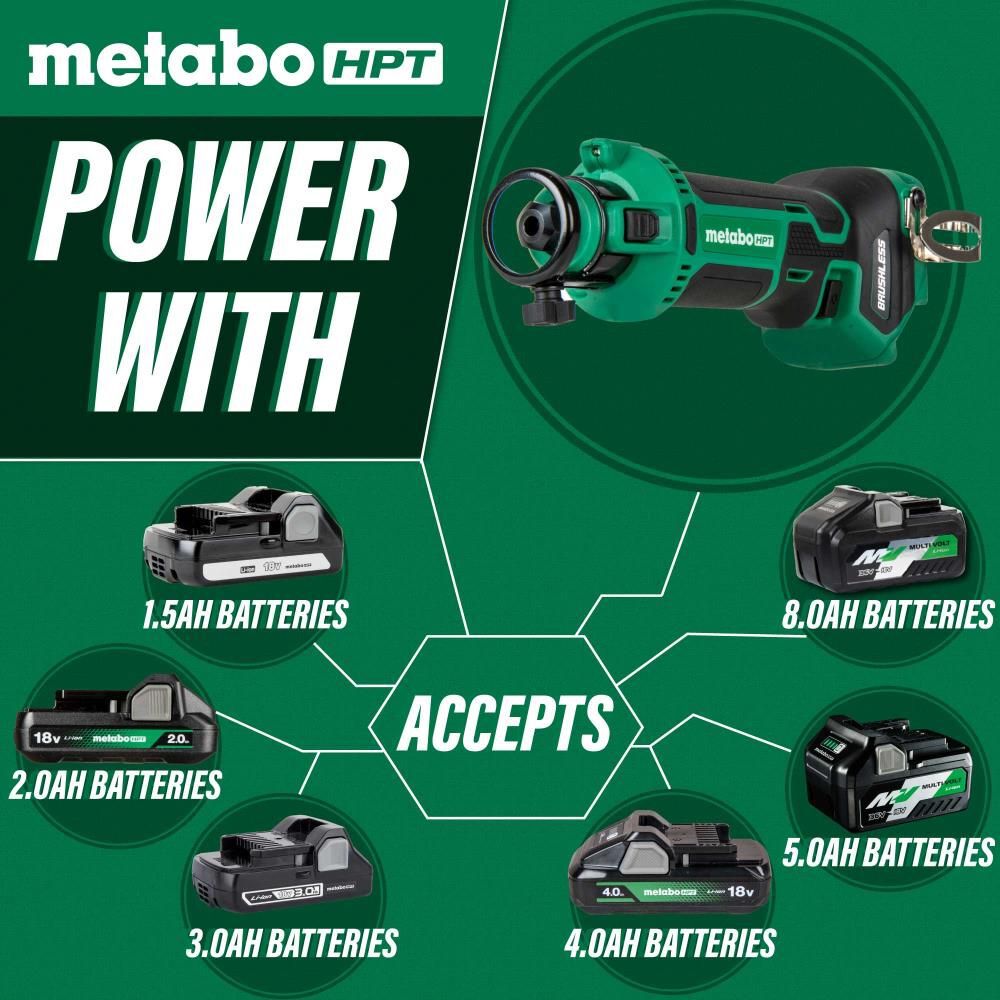 Metabo HPT 18V MultiVolt Drywall Cut Out Tool Cordless (Bare Tool), large image number 4