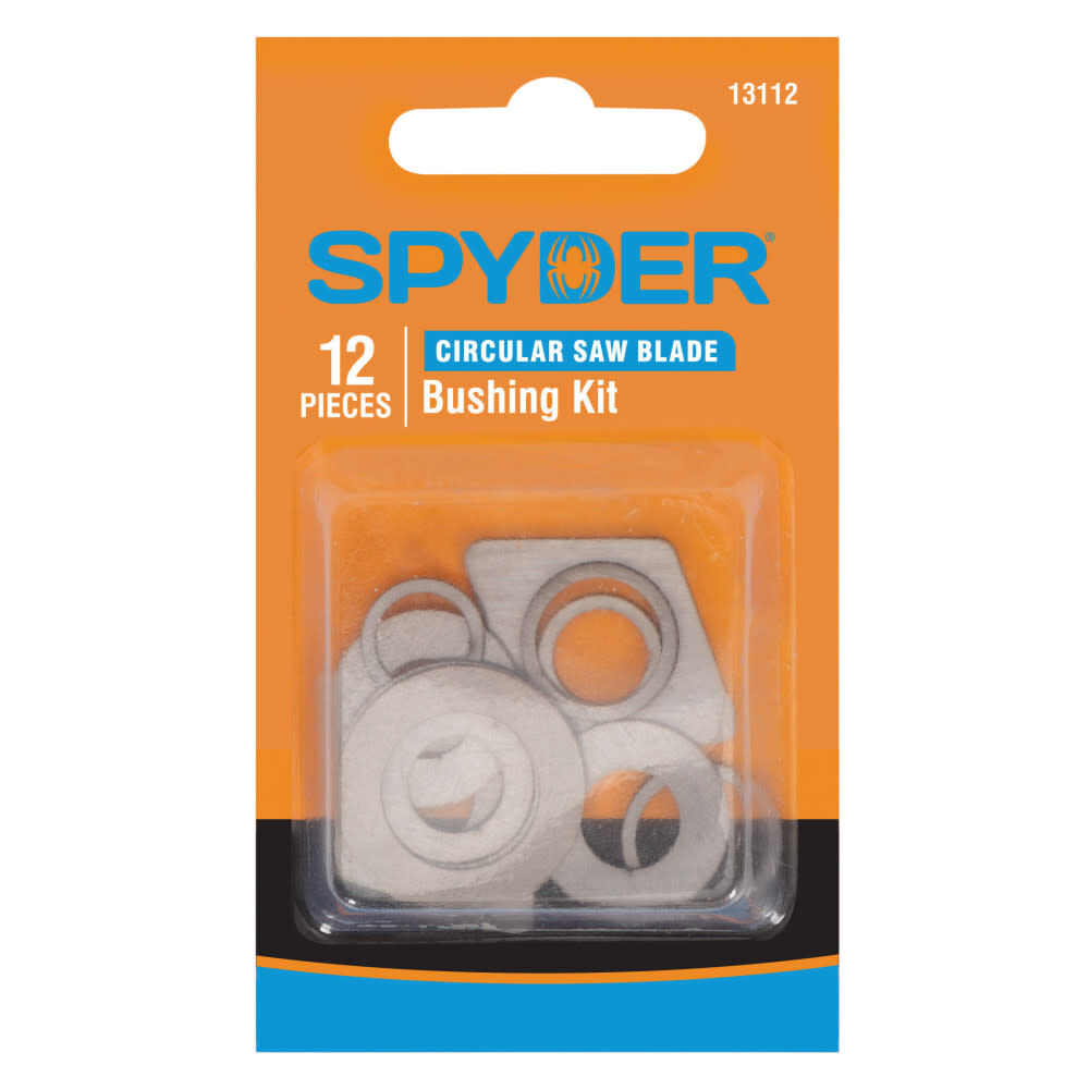 Spyder Arbor Bushing Kit for Circular Saw Blades, 12 Pieces, large image number 1