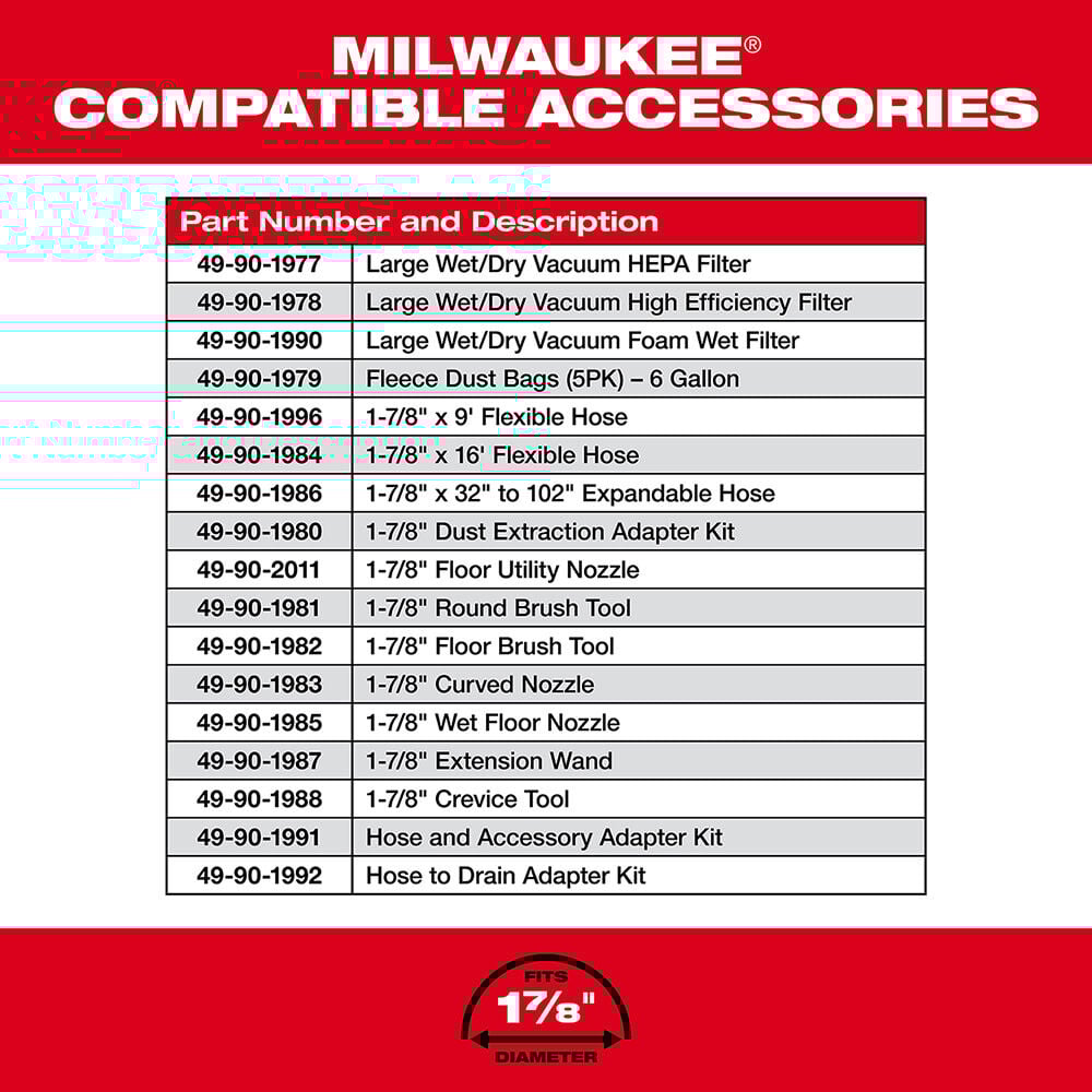 Milwaukee M18 Fuel Wet Dry Vacuum Automotive Bare Tool Bundle 0910 20akit Simolary simolary.com 12