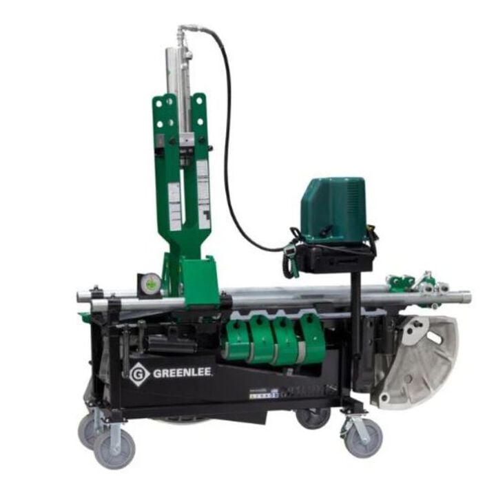 Greenlee 881 Cam-Track Bender for 2-1/2 Inch, 3 Inch, and 4 Inch with Hydraulic Pump and Mobile Bending Table, large image number 0