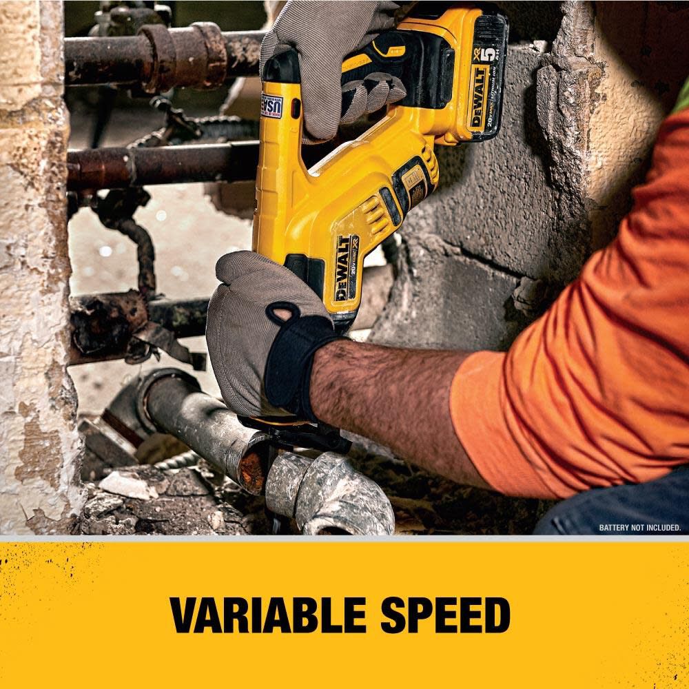 DEWALT 20V MAX Compact Recip Saw with XR 4Ah Battery Bundle, large image number 6