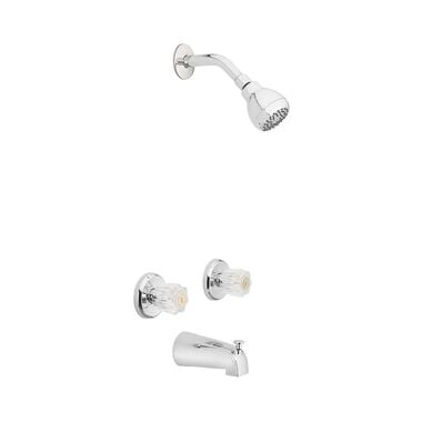 Oakbrook Essentials Tub & Shower Faucet Two Handle Chrome