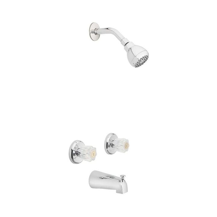Oakbrook Essentials Tub & Shower Faucet Two Handle Chrome