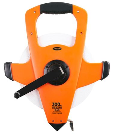 Keson 300 ft. Open Reel Fiberglass Tape Measure SAE