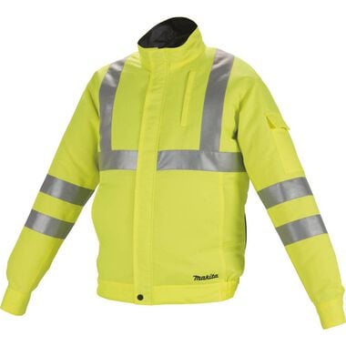 Makita 18V LXT Lithium-Ion Cordless High Visibility Fan Jacket Jacket Only, large image number 0