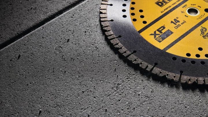 DEWALT XP All-Purpose 14 Inch Segmented Rim Diamond Blade for Fast Cutting in General Purpose Concrete, large image number 3