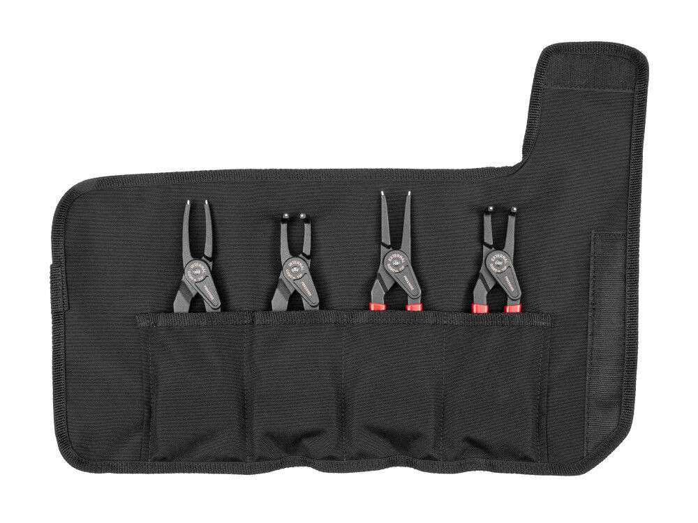 Tekton 9 Inch Internal External Retaining Ring Pliers Set Pouch 0.090 Inch Tips, large image number 2