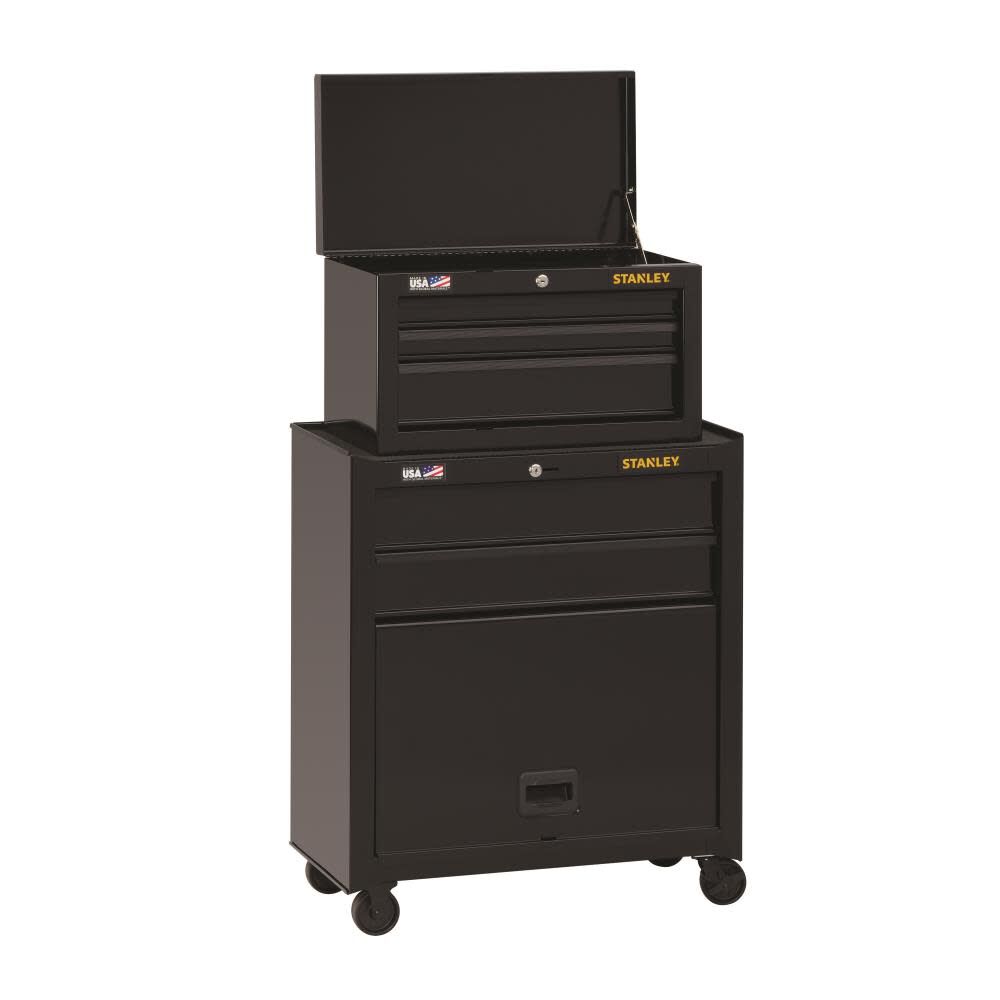 Stanley 5 drawer rolling hot sale tool chest and cabinet combination