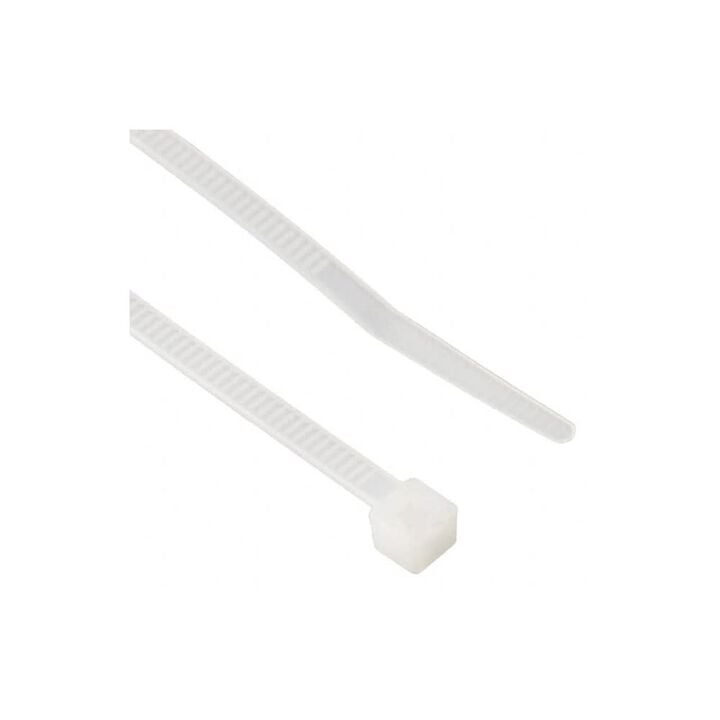 HellermannTyton PA66 Natural 30 Lbs Tensile 6 in Long UL Rated Cable Tie 100qty, large image number 1